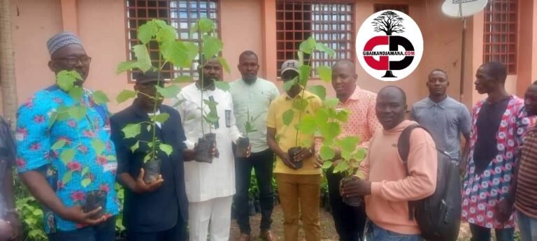 Siguiri : la société minière GGE offre 3000 pieds de plantes à la commune urbaine.