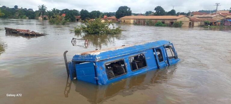 Guéckédou : Plusieurs quartiers inondés suite à une forte pluie qui s’est abattue sur la ville.