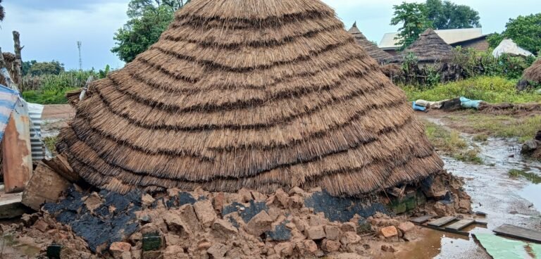 Saison pluvieuse à Batè-Nafadji (Kankan) : Plusieurs dégâts causés par la pluie dont des personnes blessées.