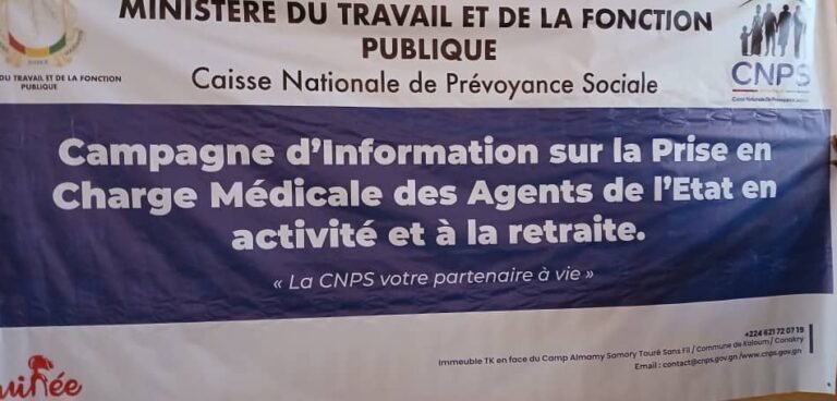 Siguiri : Une Mission de la Caisse nationale de prévoyance sociale (CNPS) en visite d’information sur la prise en charge des fonctionnaires retraités